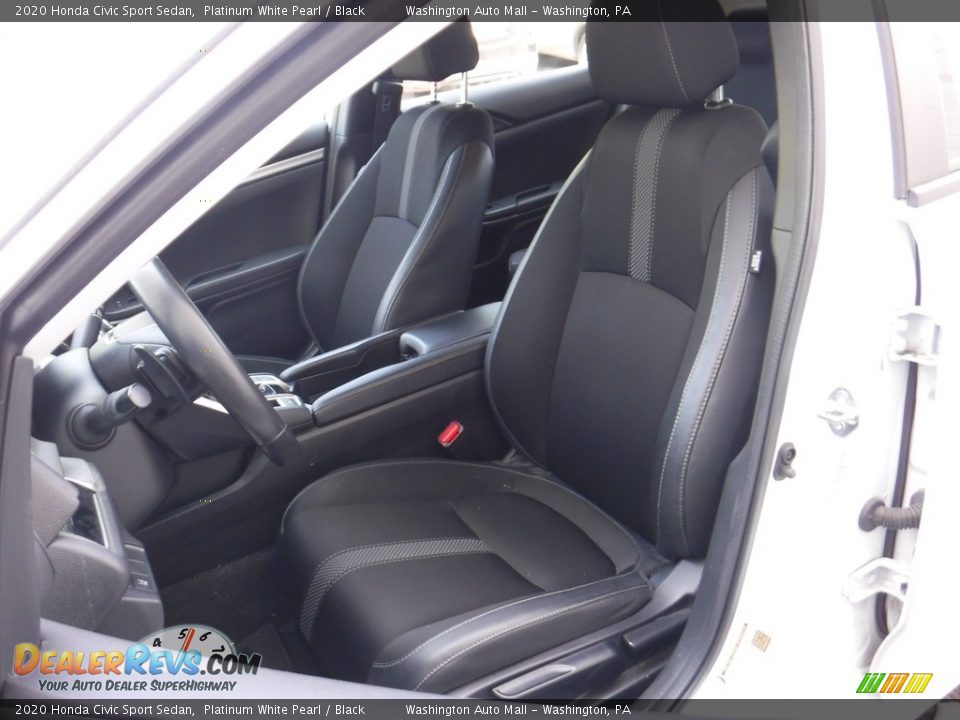 2020 Honda Civic Sport Sedan Platinum White Pearl / Black Photo #12