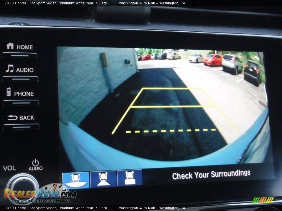 2020 Honda Civic Sport Sedan Platinum White Pearl / Black Photo #16