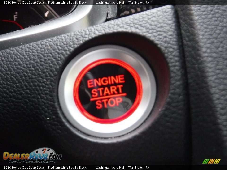 2020 Honda Civic Sport Sedan Platinum White Pearl / Black Photo #17