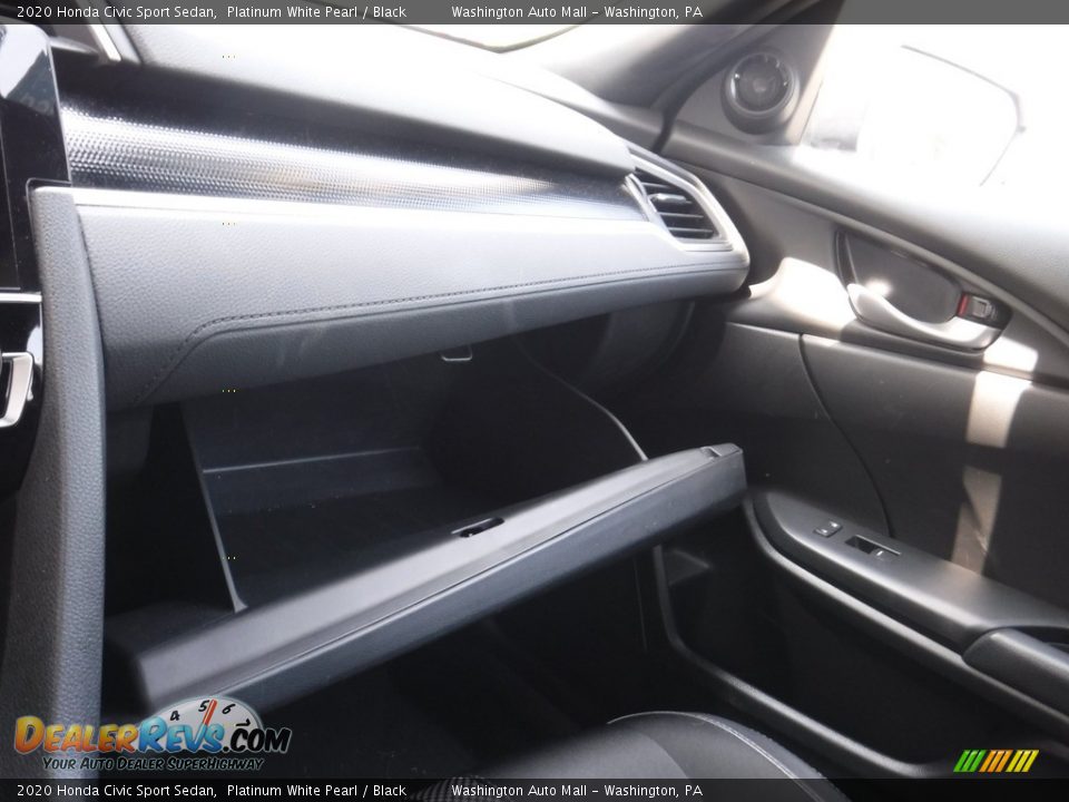 2020 Honda Civic Sport Sedan Platinum White Pearl / Black Photo #22
