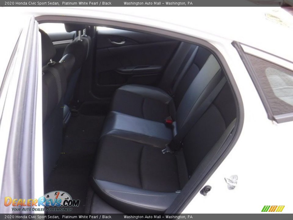 2020 Honda Civic Sport Sedan Platinum White Pearl / Black Photo #23