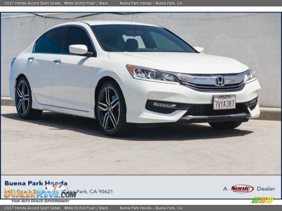 2017 Honda Accord Sport Sedan White Orchid Pearl / Black Photo #1