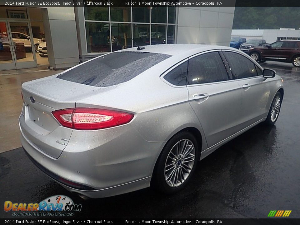 2014 Ford Fusion SE EcoBoost Ingot Silver / Charcoal Black Photo #2