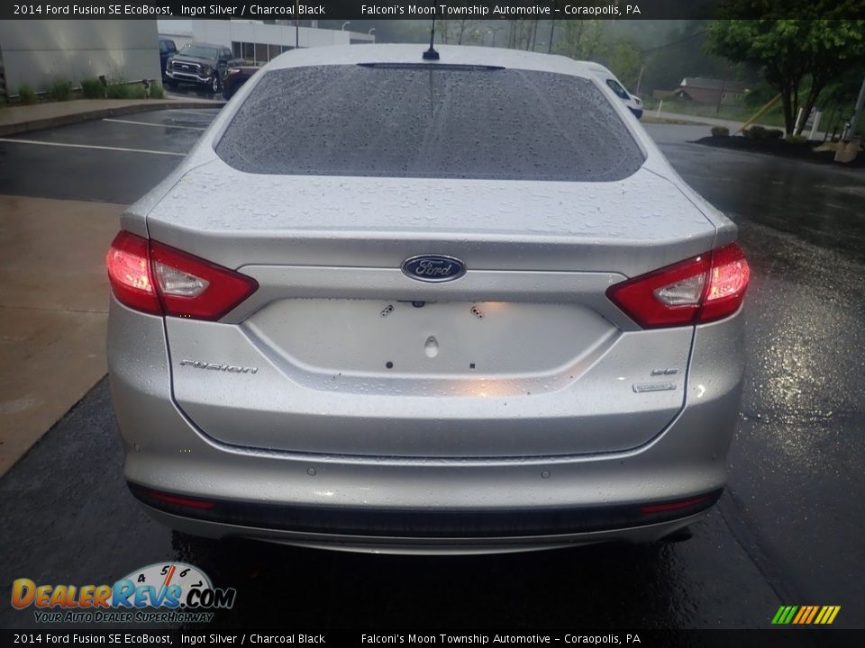 2014 Ford Fusion SE EcoBoost Ingot Silver / Charcoal Black Photo #3