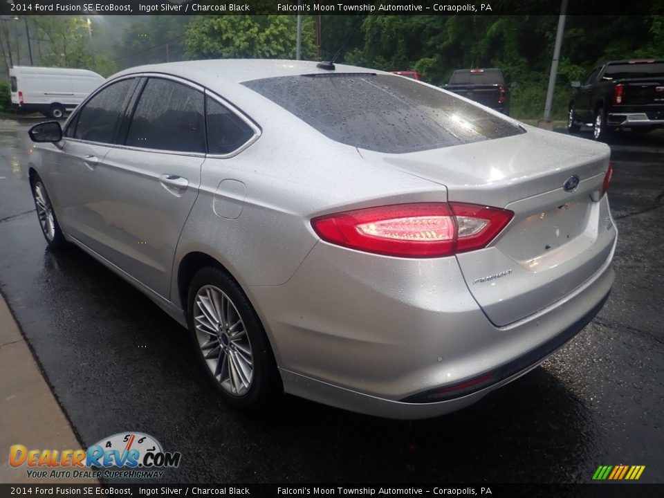 2014 Ford Fusion SE EcoBoost Ingot Silver / Charcoal Black Photo #5