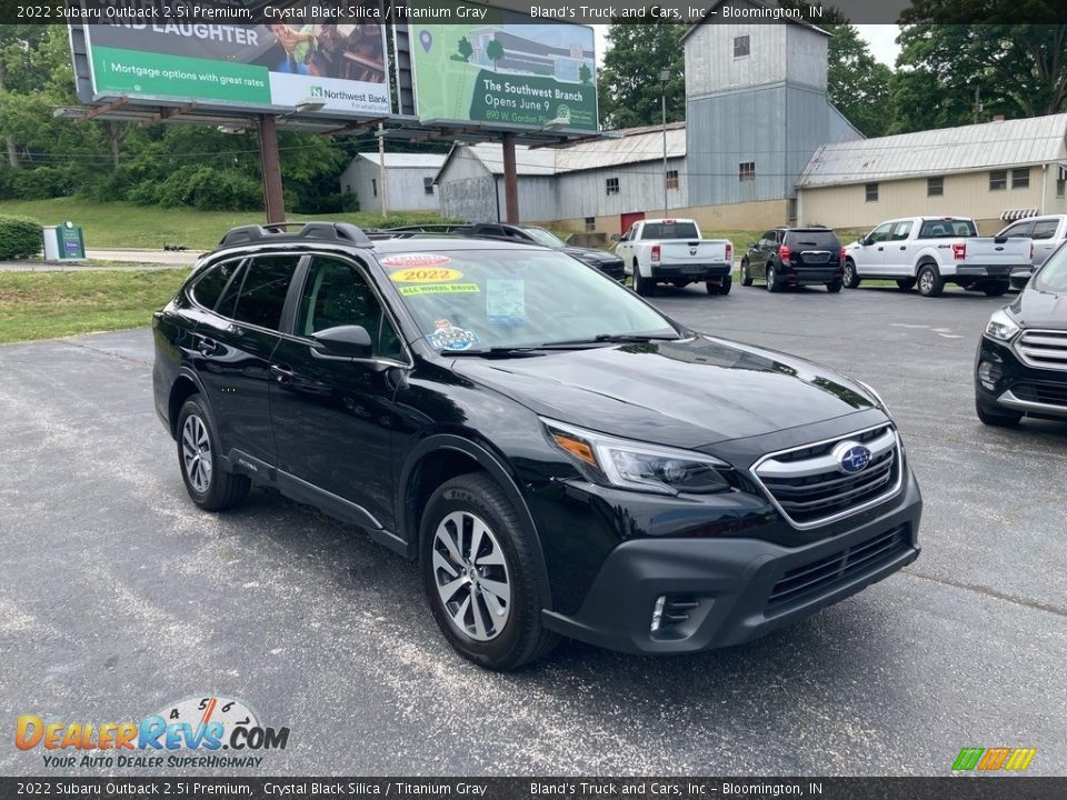 2022 Subaru Outback 2.5i Premium Crystal Black Silica / Titanium Gray Photo #6