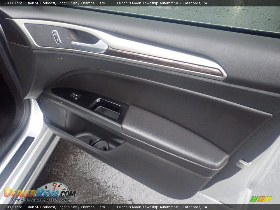 2014 Ford Fusion SE EcoBoost Ingot Silver / Charcoal Black Photo #15