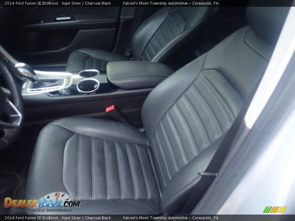 2014 Ford Fusion SE EcoBoost Ingot Silver / Charcoal Black Photo #17