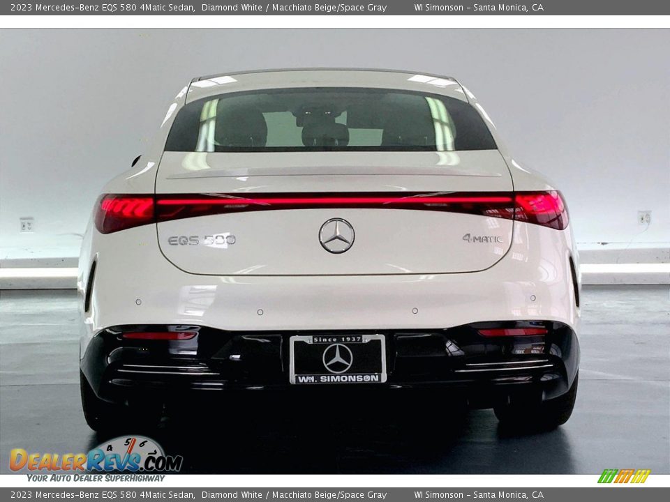 2023 Mercedes-Benz EQS 580 4Matic Sedan Diamond White / Macchiato Beige/Space Gray Photo #3