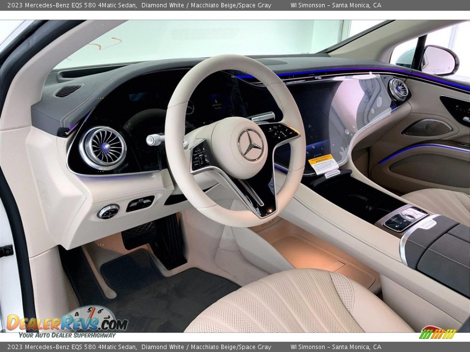 Front Seat of 2023 Mercedes-Benz EQS 580 4Matic Sedan Photo #4