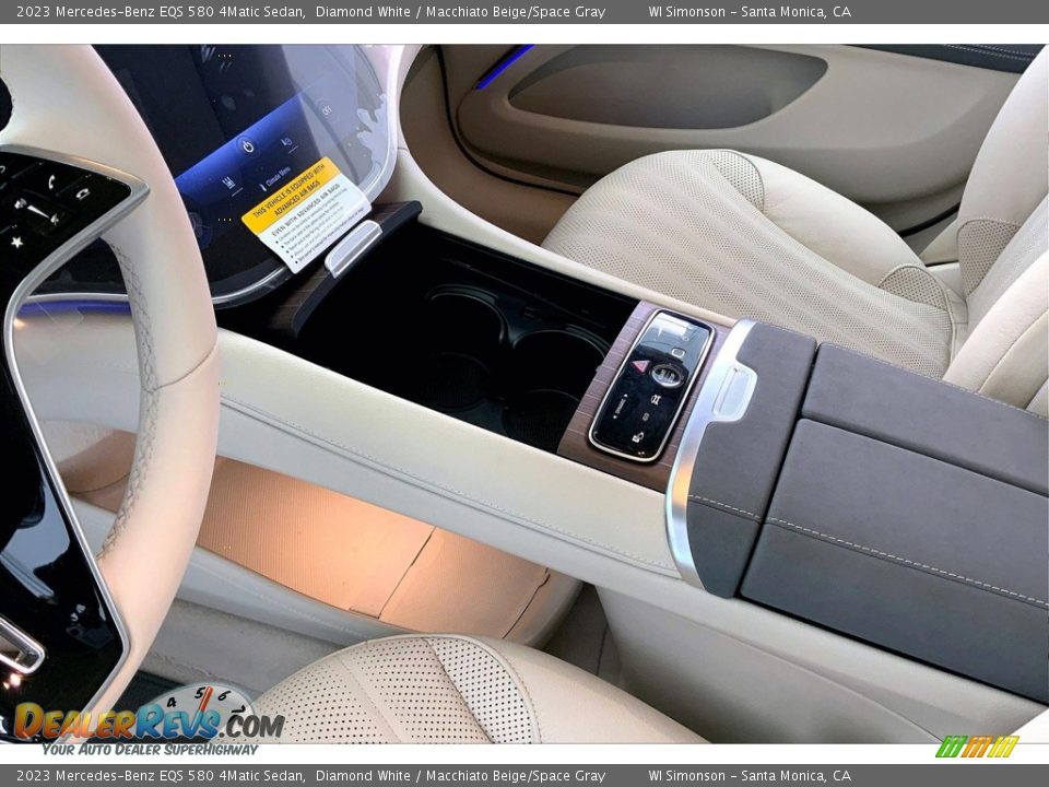 2023 Mercedes-Benz EQS 580 4Matic Sedan Diamond White / Macchiato Beige/Space Gray Photo #8