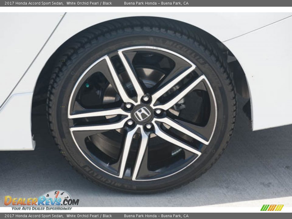 2017 Honda Accord Sport Sedan White Orchid Pearl / Black Photo #33