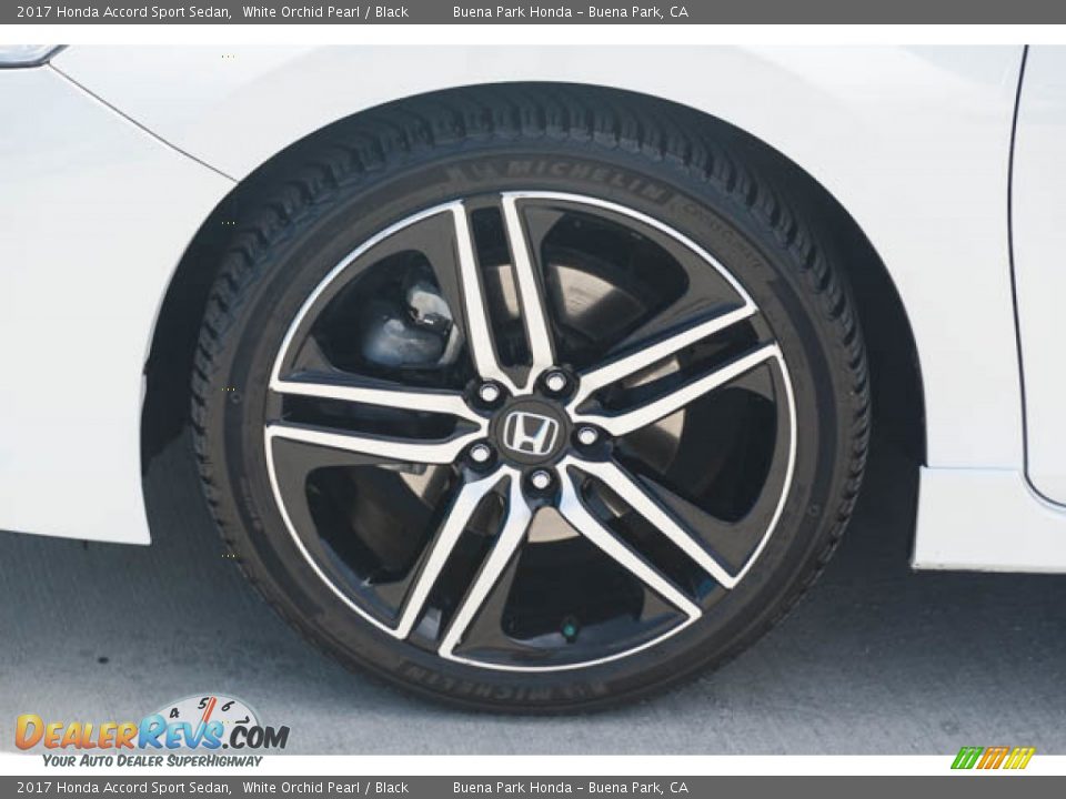 2017 Honda Accord Sport Sedan White Orchid Pearl / Black Photo #34