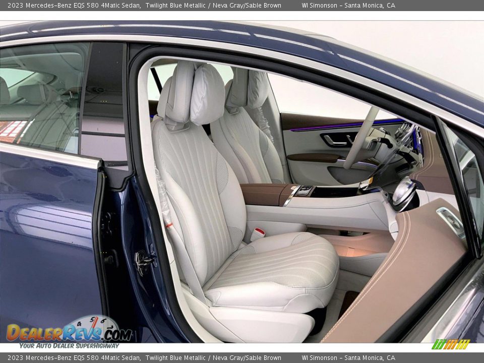 Front Seat of 2023 Mercedes-Benz EQS 580 4Matic Sedan Photo #5