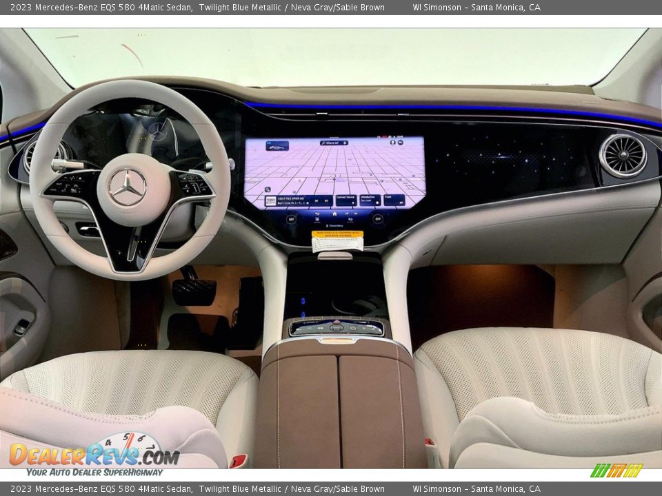 Dashboard of 2023 Mercedes-Benz EQS 580 4Matic Sedan Photo #6