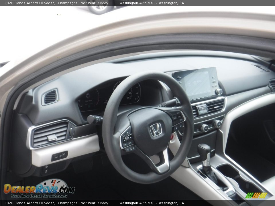 2020 Honda Accord LX Sedan Champagne Frost Pearl / Ivory Photo #11