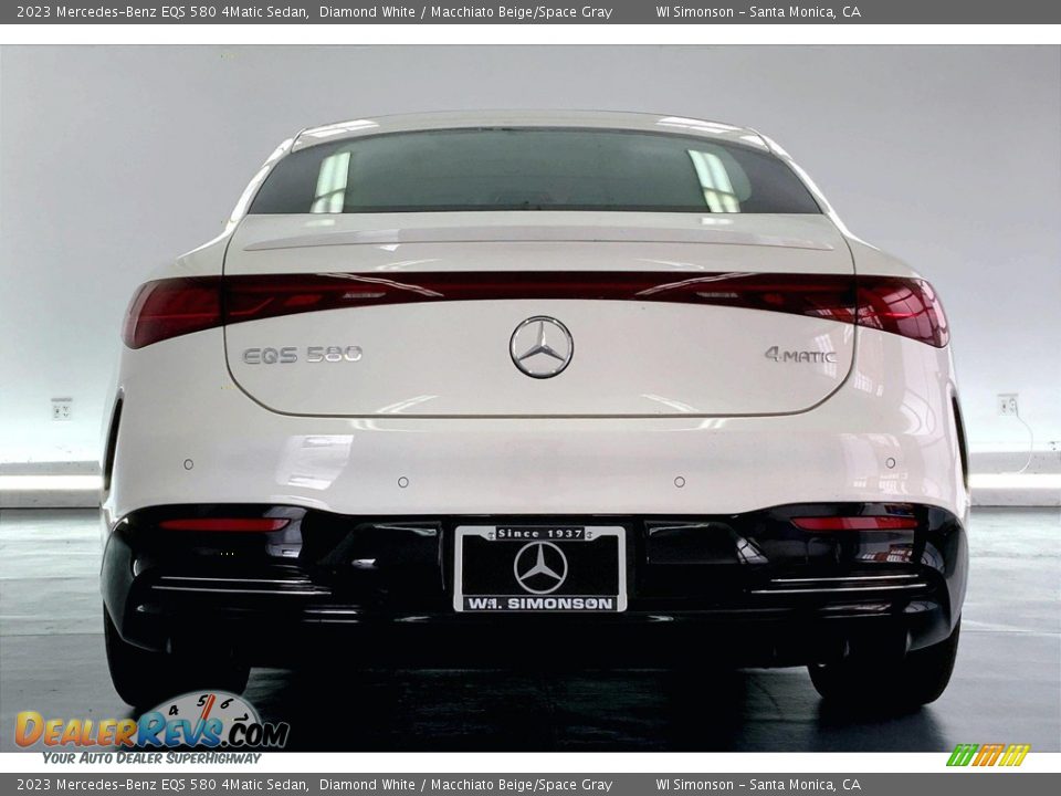 2023 Mercedes-Benz EQS 580 4Matic Sedan Diamond White / Macchiato Beige/Space Gray Photo #3