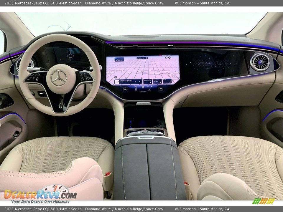 Dashboard of 2023 Mercedes-Benz EQS 580 4Matic Sedan Photo #6