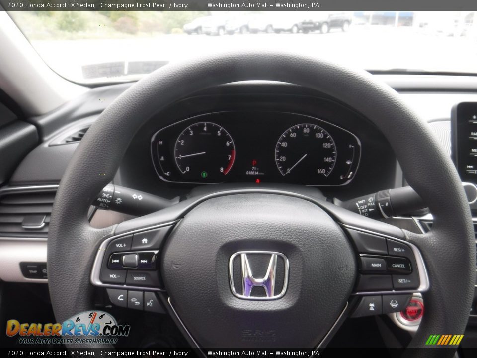 2020 Honda Accord LX Sedan Champagne Frost Pearl / Ivory Photo #20