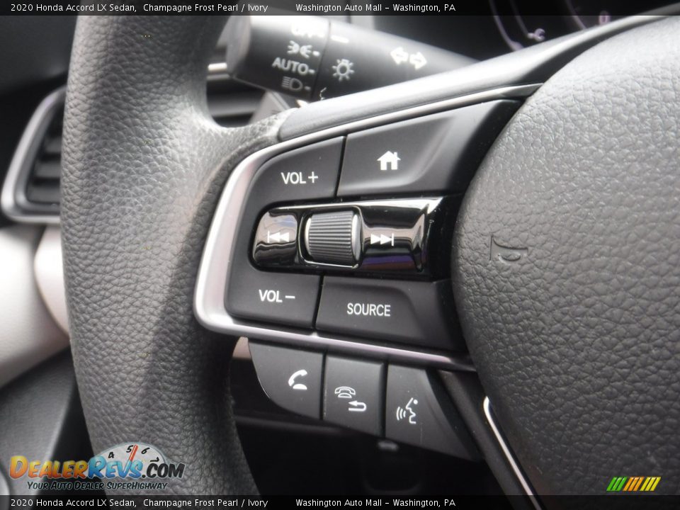 2020 Honda Accord LX Sedan Champagne Frost Pearl / Ivory Photo #21