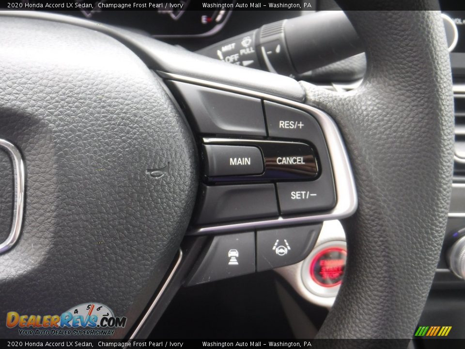 2020 Honda Accord LX Sedan Champagne Frost Pearl / Ivory Photo #22