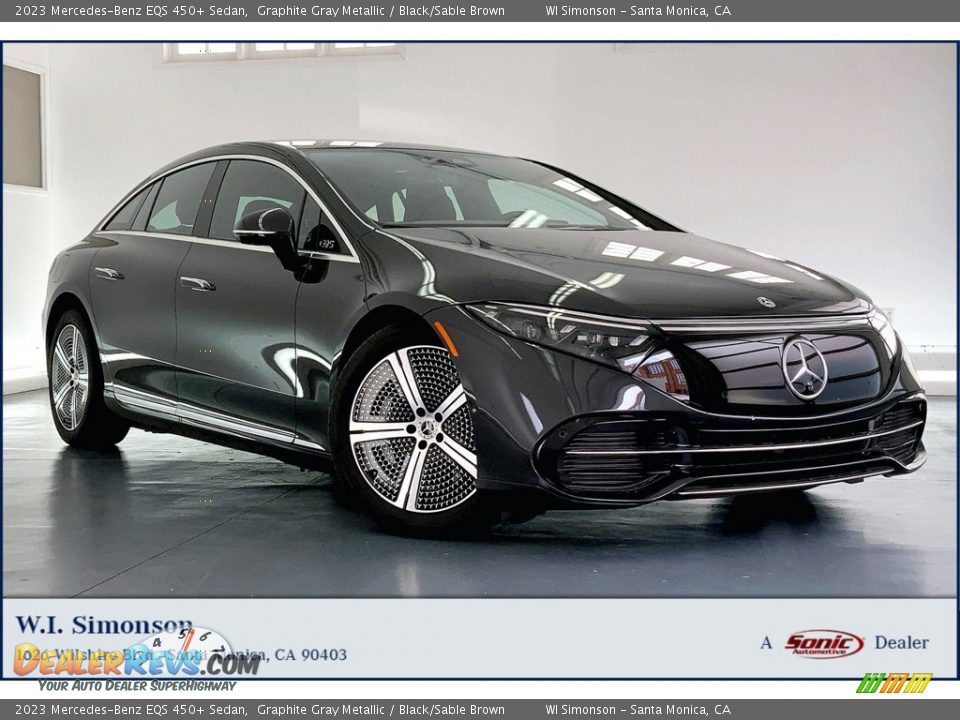 2023 Mercedes-Benz EQS 450+ Sedan Graphite Gray Metallic / Black/Sable Brown Photo #1