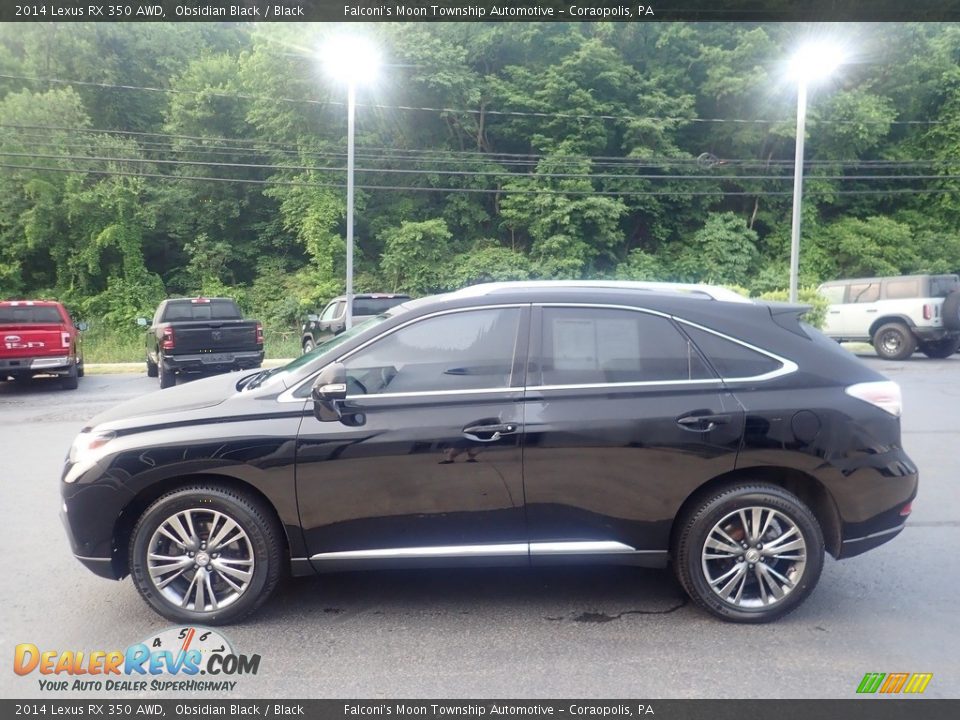 2014 Lexus RX 350 AWD Obsidian Black / Black Photo #6