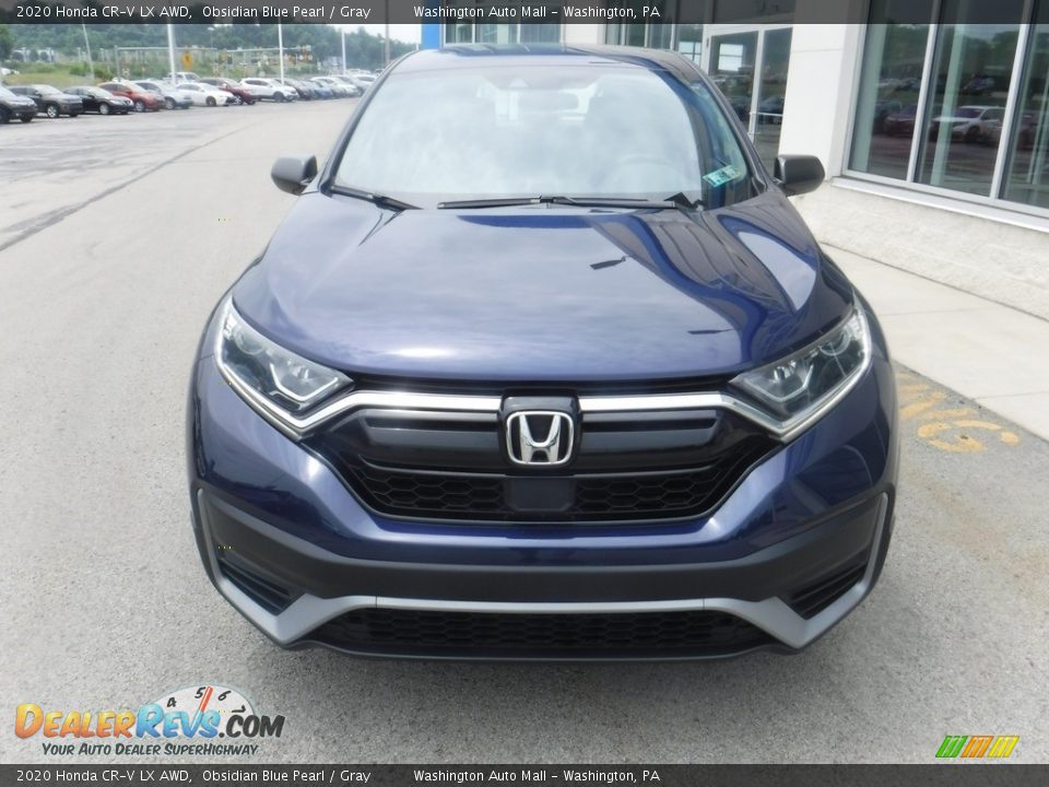 2020 Honda CR-V LX AWD Obsidian Blue Pearl / Gray Photo #3