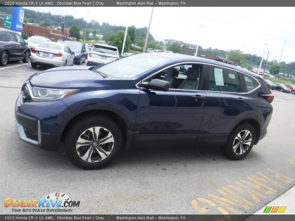 2020 Honda CR-V LX AWD Obsidian Blue Pearl / Gray Photo #5