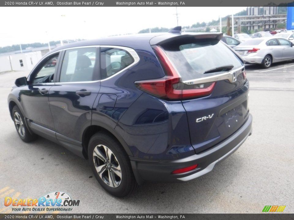 2020 Honda CR-V LX AWD Obsidian Blue Pearl / Gray Photo #7