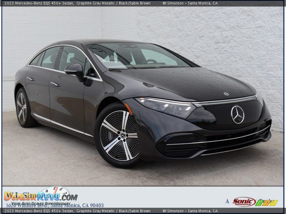 2023 Mercedes-Benz EQS 450+ Sedan Graphite Gray Metallic / Black/Sable Brown Photo #1