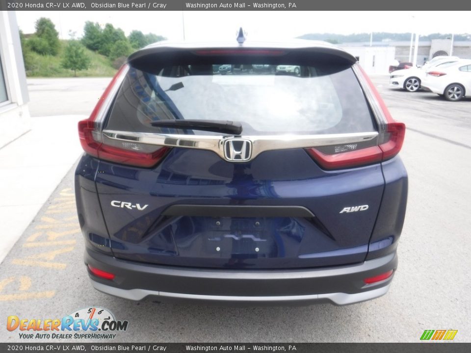 2020 Honda CR-V LX AWD Obsidian Blue Pearl / Gray Photo #8