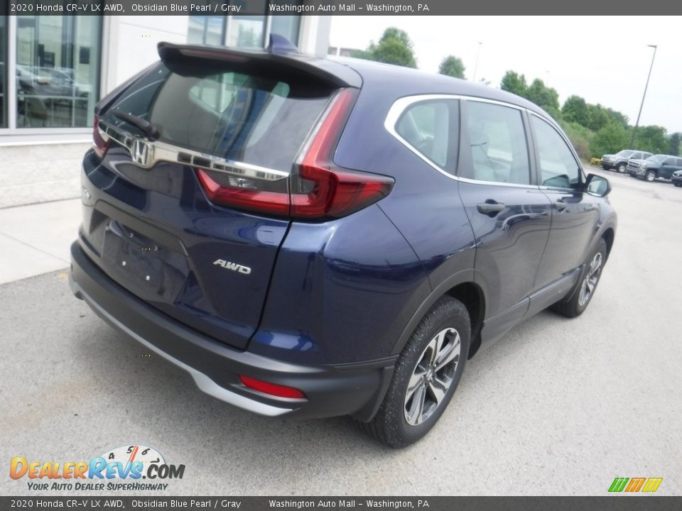 2020 Honda CR-V LX AWD Obsidian Blue Pearl / Gray Photo #9