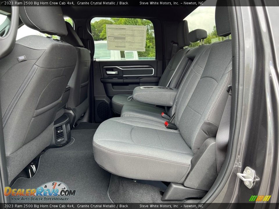 Rear Seat of 2023 Ram 2500 Big Horn Crew Cab 4x4 Photo #14