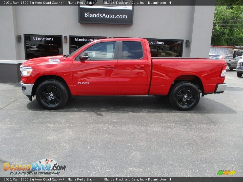 2021 Ram 1500 Big Horn Quad Cab 4x4 Flame Red / Black Photo #1