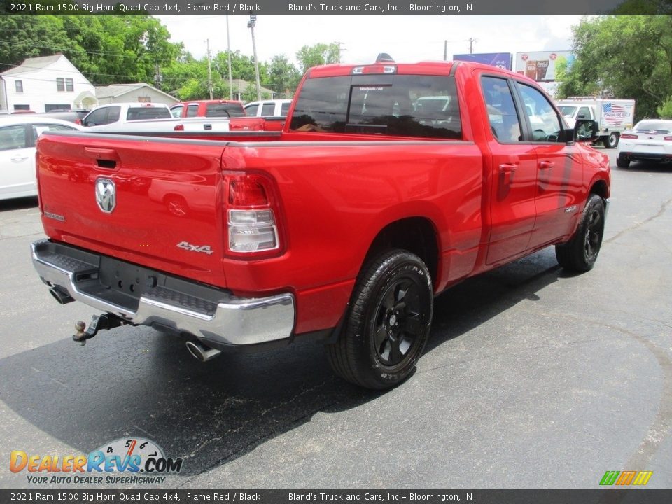 2021 Ram 1500 Big Horn Quad Cab 4x4 Flame Red / Black Photo #4