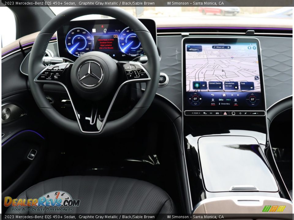 Dashboard of 2023 Mercedes-Benz EQS 450+ Sedan Photo #19