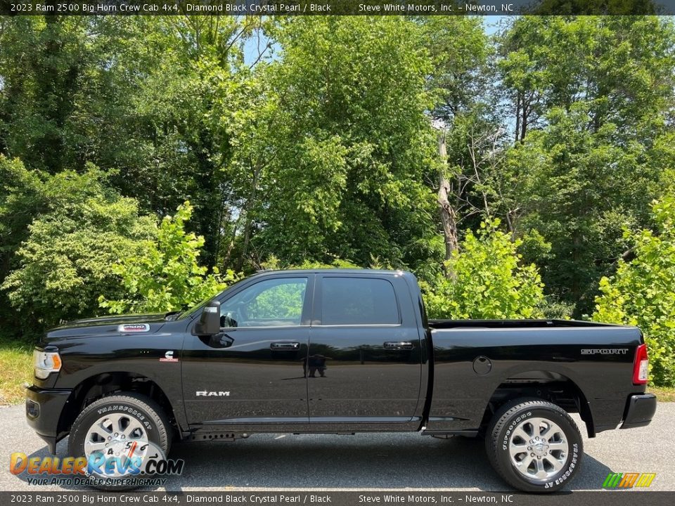 2023 Ram 2500 Big Horn Crew Cab 4x4 Diamond Black Crystal Pearl / Black Photo #1