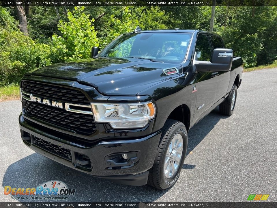 2023 Ram 2500 Big Horn Crew Cab 4x4 Diamond Black Crystal Pearl / Black Photo #2