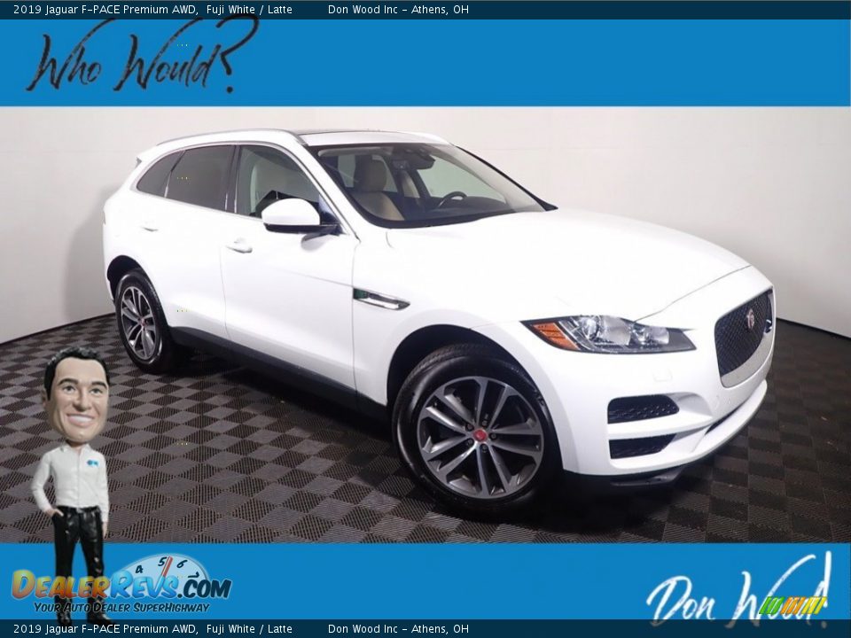2019 Jaguar F-PACE Premium AWD Fuji White / Latte Photo #1