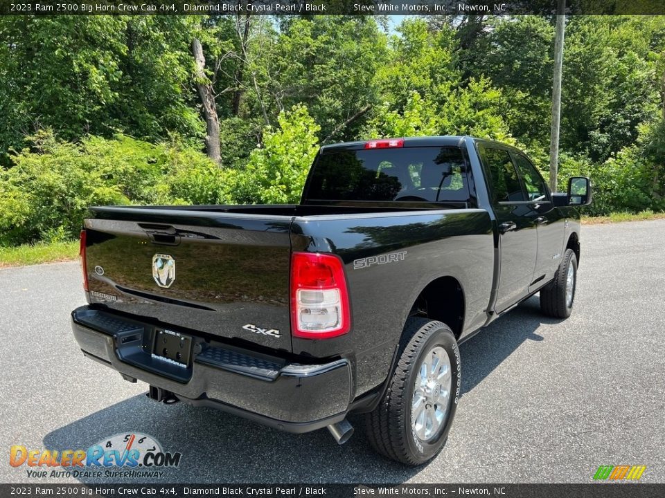 2023 Ram 2500 Big Horn Crew Cab 4x4 Diamond Black Crystal Pearl / Black Photo #6