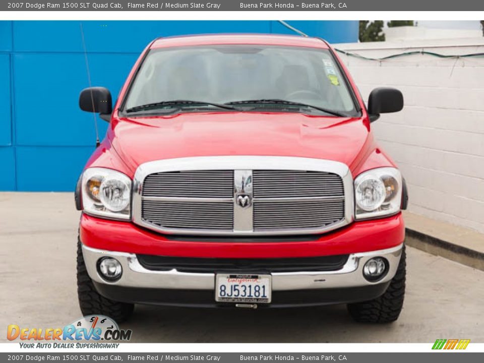2007 Dodge Ram 1500 SLT Quad Cab Flame Red / Medium Slate Gray Photo #7