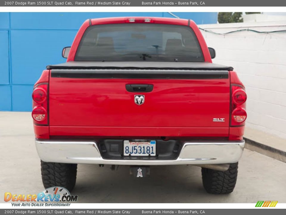 2007 Dodge Ram 1500 SLT Quad Cab Flame Red / Medium Slate Gray Photo #9