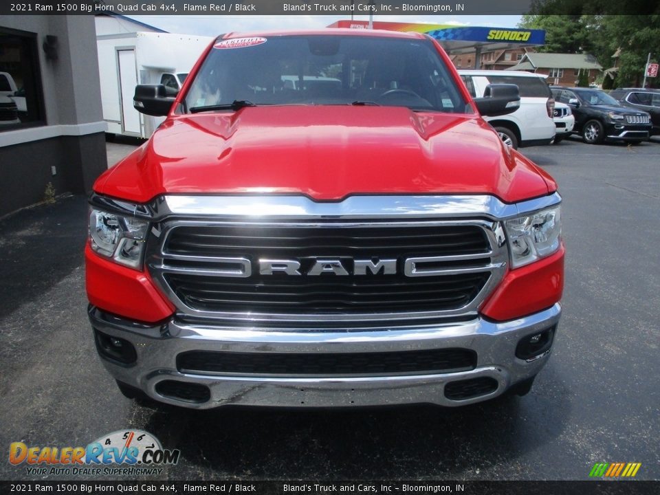 2021 Ram 1500 Big Horn Quad Cab 4x4 Flame Red / Black Photo #28