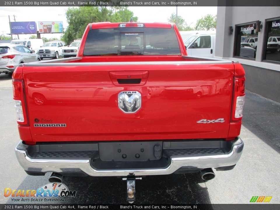 2021 Ram 1500 Big Horn Quad Cab 4x4 Flame Red / Black Photo #31