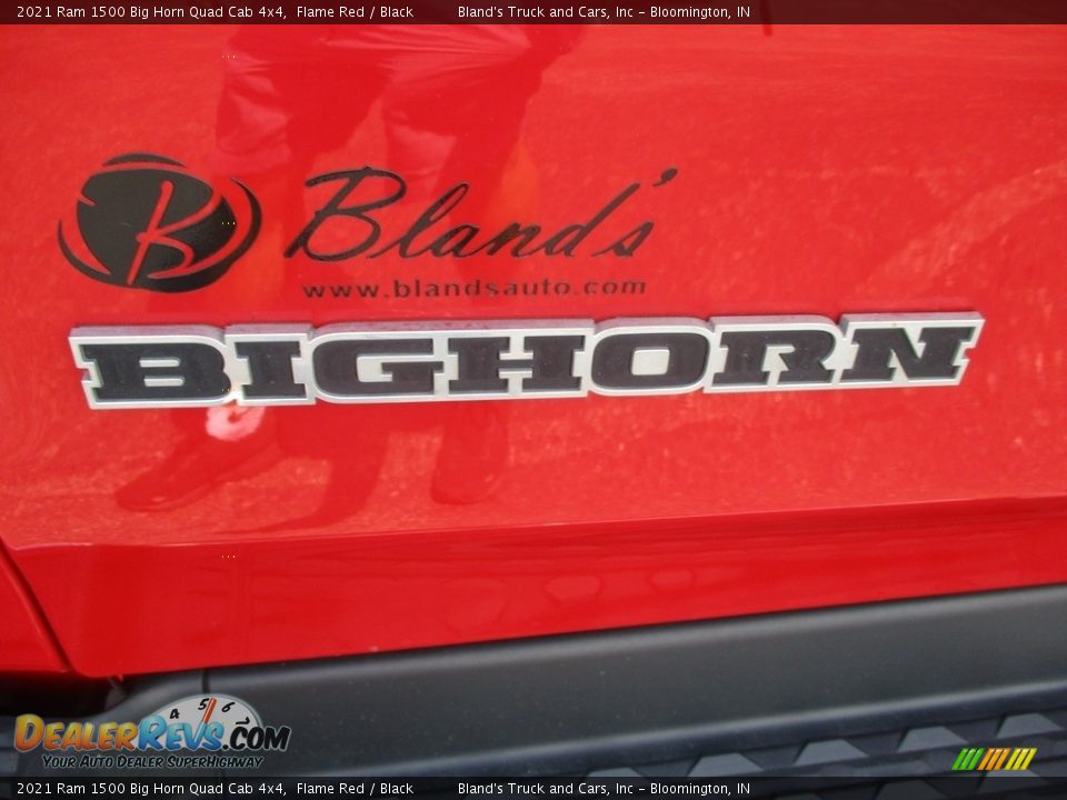 2021 Ram 1500 Big Horn Quad Cab 4x4 Flame Red / Black Photo #33