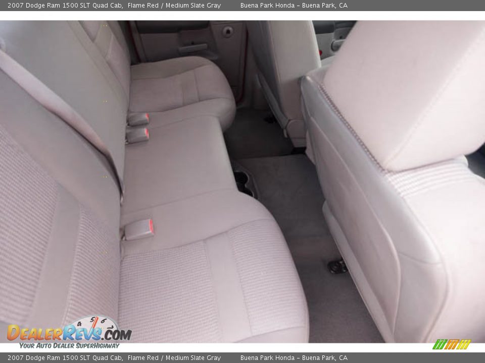 Rear Seat of 2007 Dodge Ram 1500 SLT Quad Cab Photo #20