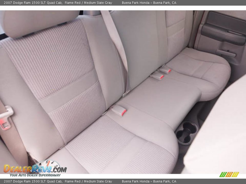 Rear Seat of 2007 Dodge Ram 1500 SLT Quad Cab Photo #21