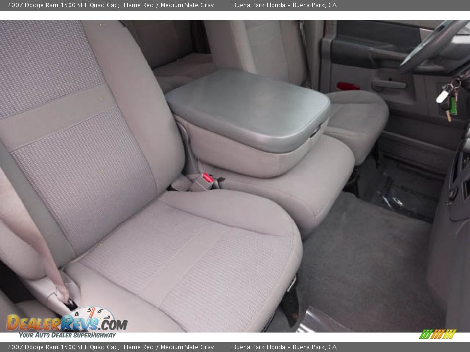 2007 Dodge Ram 1500 SLT Quad Cab Flame Red / Medium Slate Gray Photo #23