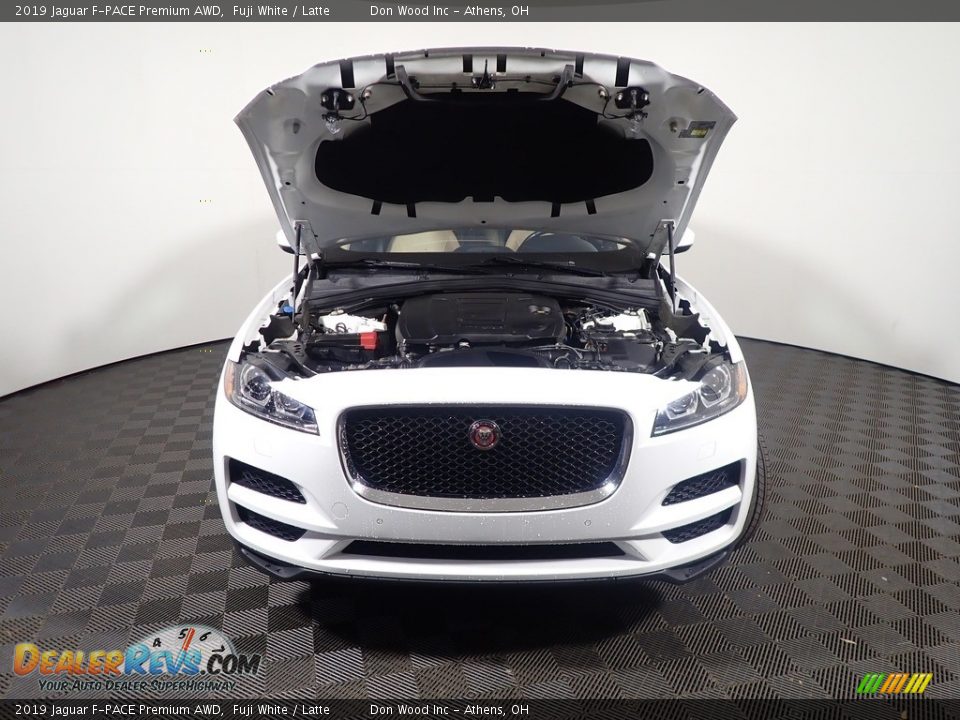 2019 Jaguar F-PACE Premium AWD Fuji White / Latte Photo #7